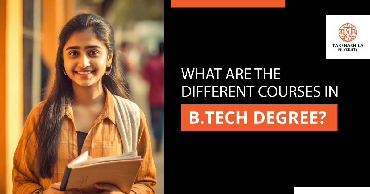 different courses In btech degree