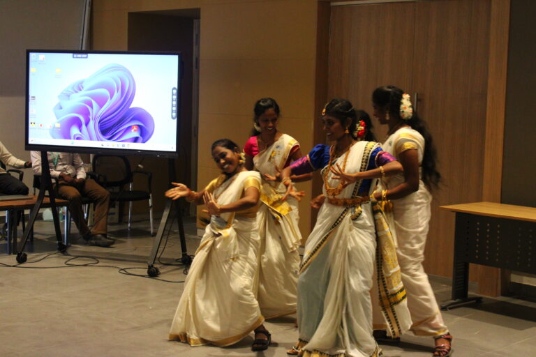 student dancing