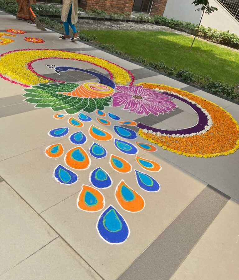 rangoli navratri