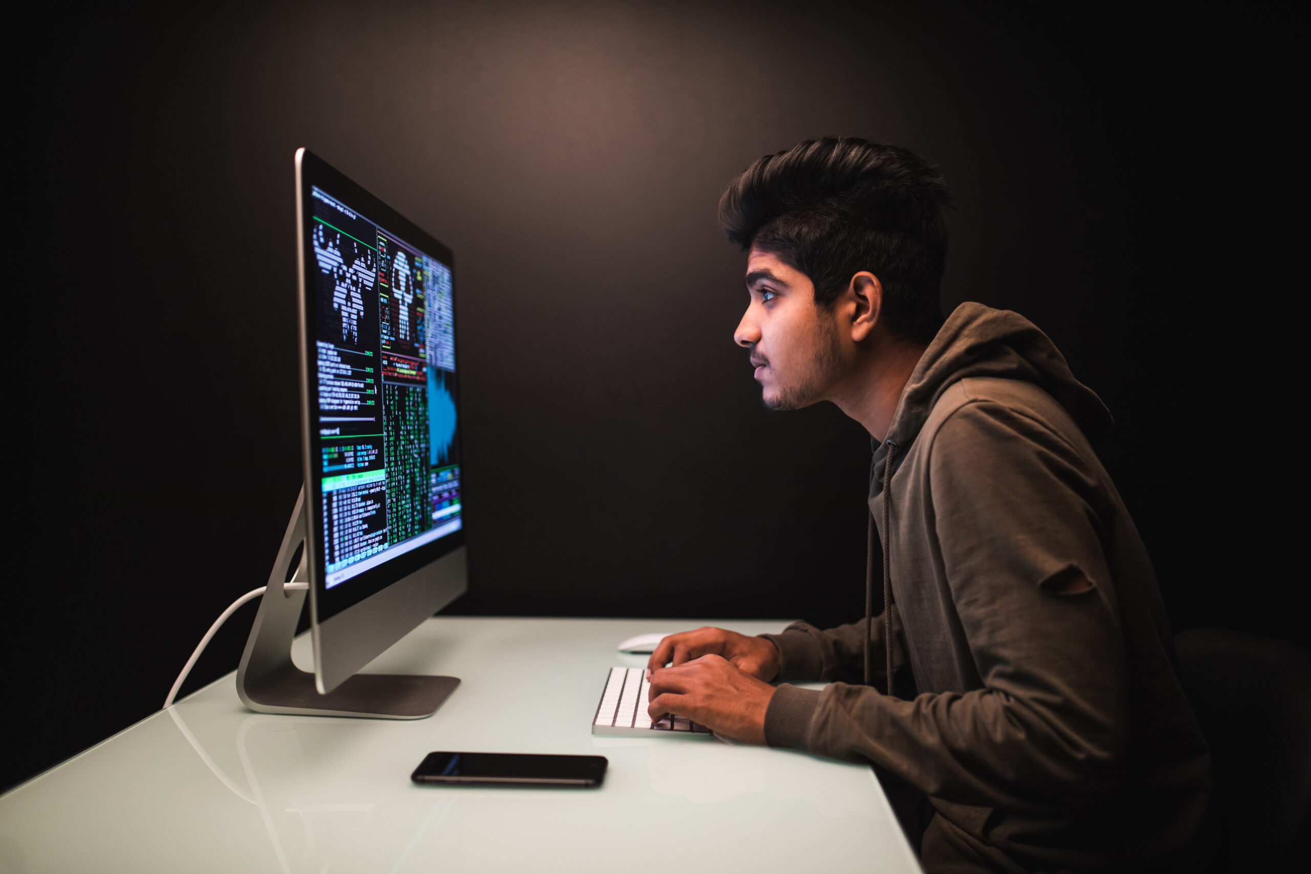 computer with aman