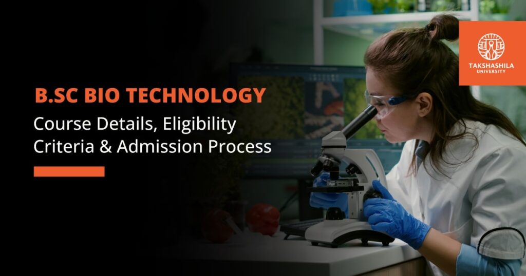 bsc bio technology course overview