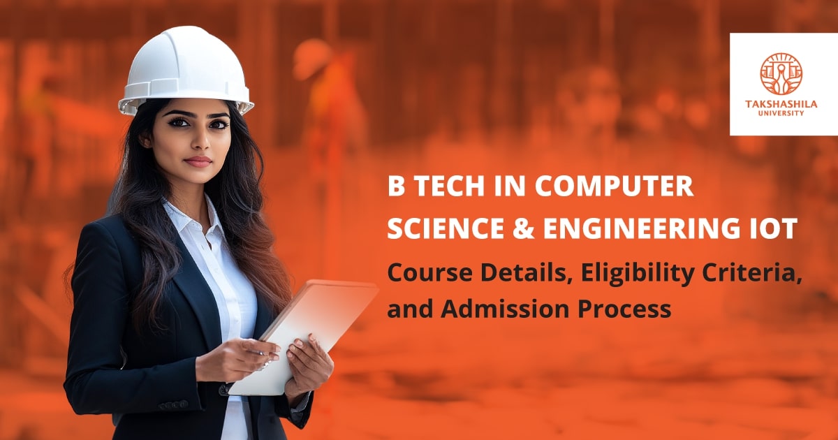 b tech in computer science and engineering iot course overview