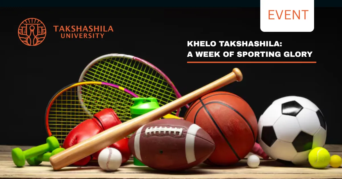 KHELO TAKSHASHILA: A WEEK OF SPORTING GLORY banner