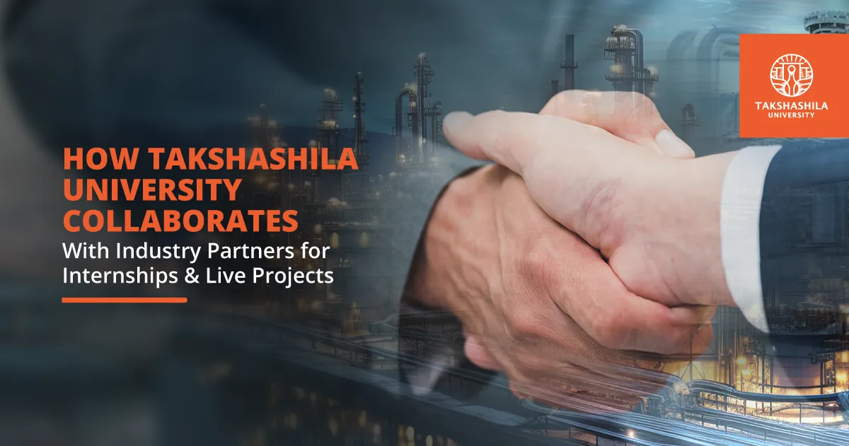 How Takshashila University Collaborates with Industry Partners for Internships & Live Projects