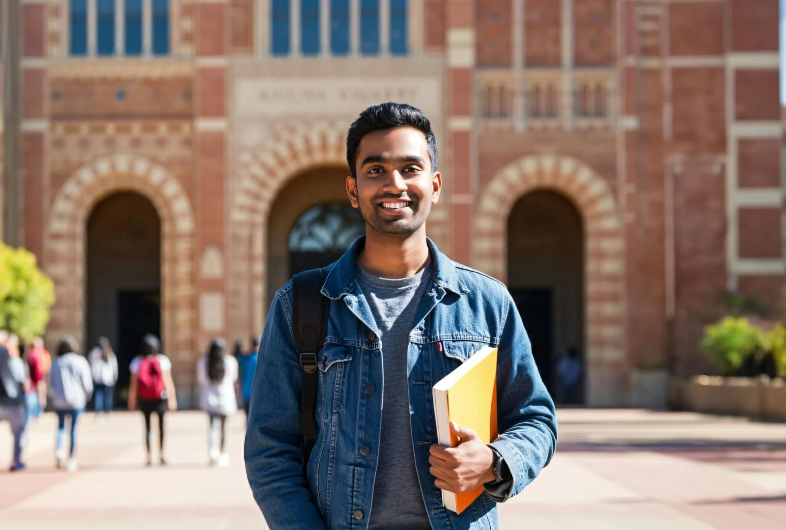 UG student with a book
