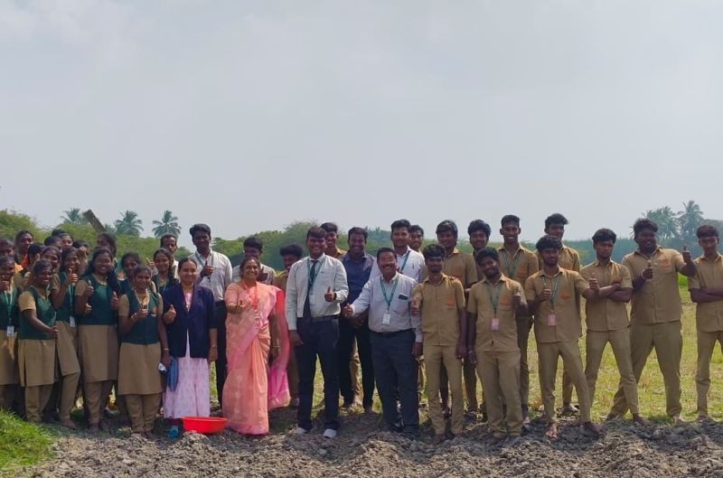 Takshashila University Students Gain Hands-on Agricultural Training Through Maize Sowing Activity :