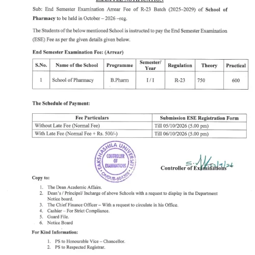 End-sem-Feenotification-phar-oct26-arrear