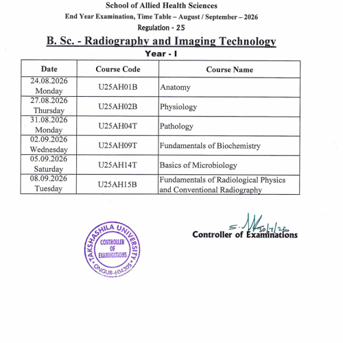 Time Table - R25-RIT