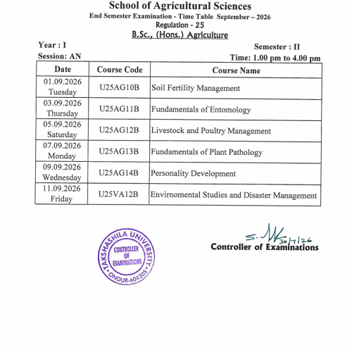 Time Table-R25-agri